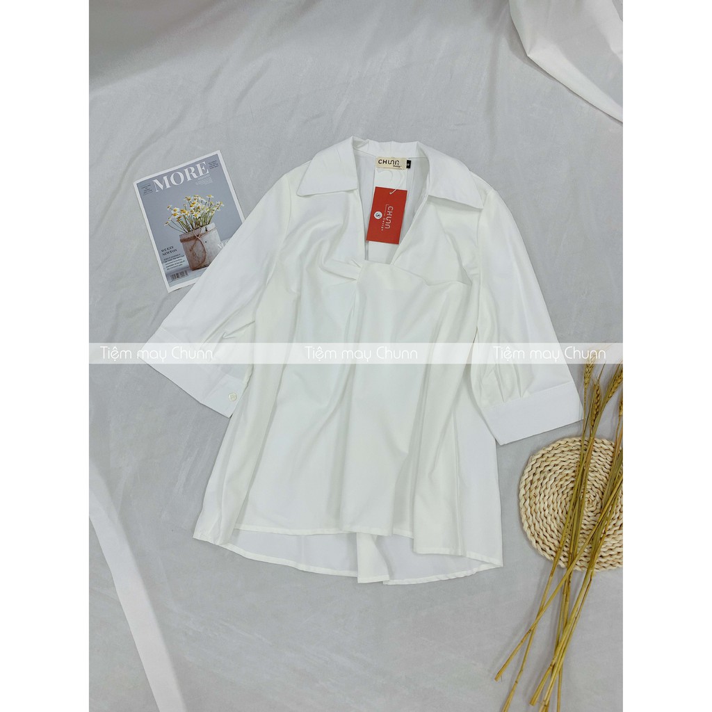 CHUNN Set sơmi cổ xoắn mix quần đùi ( SET001) | BigBuy360 - bigbuy360.vn