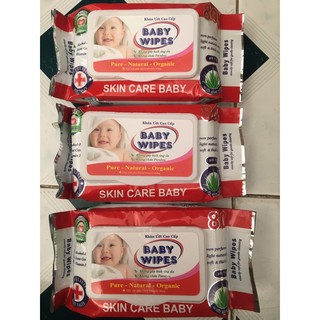 KHĂN ƯỚT BABY WIPES ĐỎ 80GR