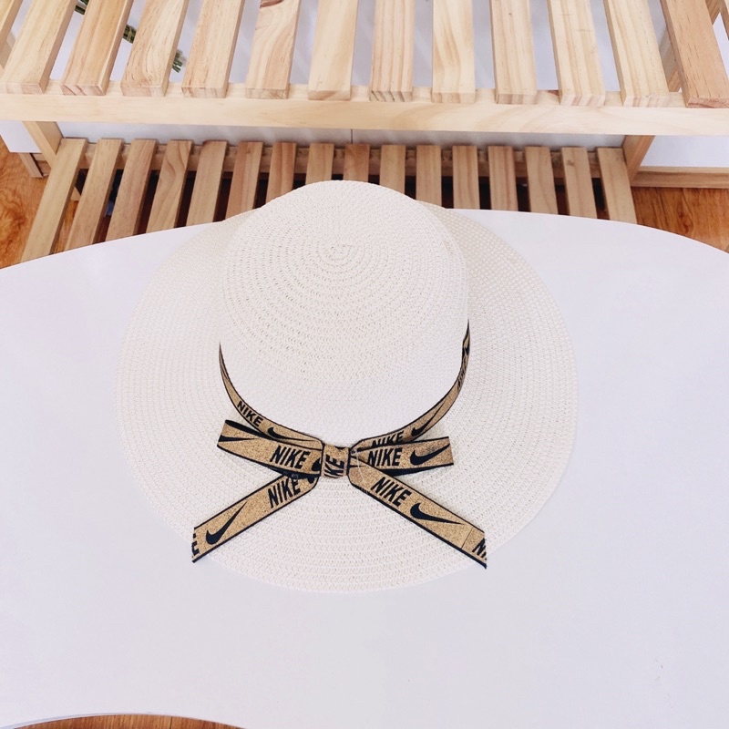 Mũ cói đi biển nữ vành rộng chống nắng, nón cói nơ xinh thời trang Hàn Quốc rẻ đẹp