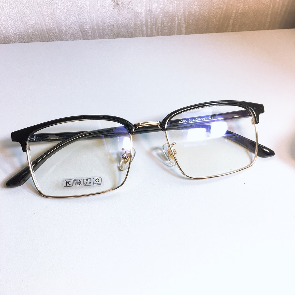 [Mã SKAMCLU7 giảm 10% cho đơn từ 0Đ] Gọng kính vuông 6205 nhận cắt mắt cận viễn loạn | BigBuy360 - bigbuy360.vn