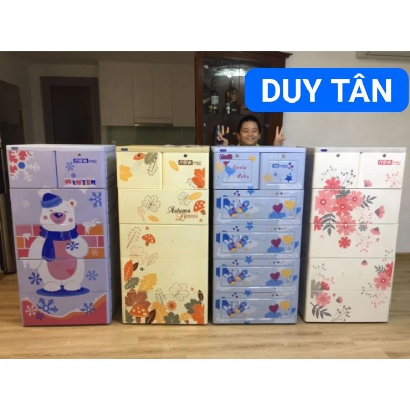 HOẢ TỐC 2HTủ Nhựa 5 Tầng 6 Ngăn Mina Duy Tân (60 x 48 x 124 cm) Nguyên Thùng Chưa Lắp