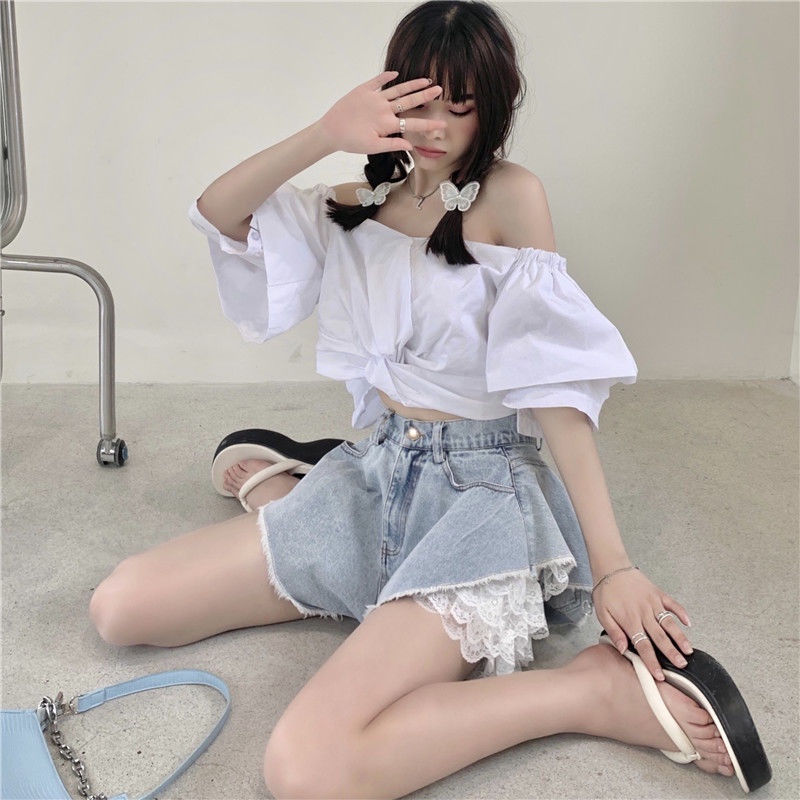 [LININ] Quần Short Denim Dáng Chữ a Rộng Phong Cách Mới Mùa Hè Cho Nữ