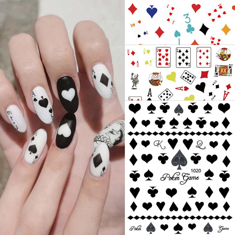 [Hàng mới về] Nhãn dán trang trí móng tay 3D kháng nước thời trang DIY xinh xắn