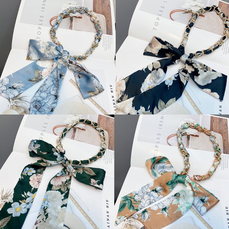 Flgo Băng Đô Dây Ruy Băng Dài Thắt Nút Thanh Lịch Cho Nữ