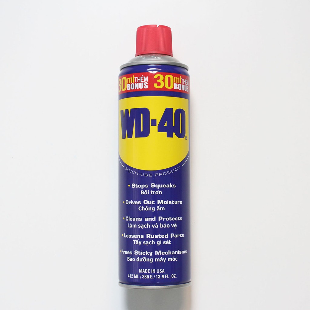 Dầu bôi trơn chống rỉ sét đa năng WD40 412ml (Mỹ)