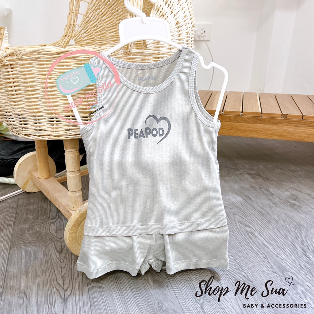 PEAPOD Bộ Ba Lỗ Tăm Mỏng Mát Cho Trẻ Em 6m-4y