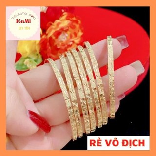 Lắc tay nữ vàng 💎𝑭𝑹𝑬𝑬𝑺𝑯𝑰𝑷 💎[Mã HOAC10 giảm 10% đơn 99k] Ximen đồng tiền khoá lưỡi gà chuẩn 18k