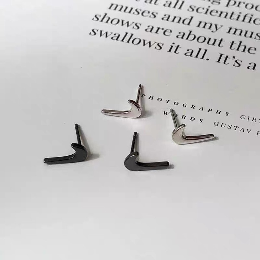 Bông tai, Khuyên tai nam nữ logo thể thao nike phong cách năng động cá tính, Unisex, 1 chiếc