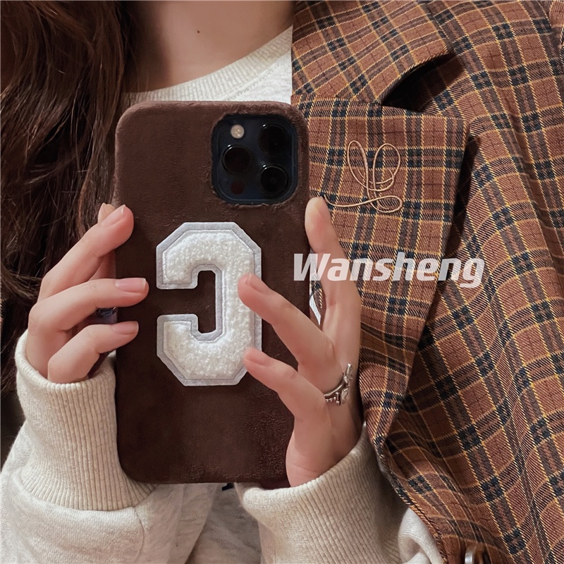 Ốp Điện Thoại Thêu Chữ Lớn Chống Sốc Cho iphone13promax 12 11 13 XR 7p8plus
