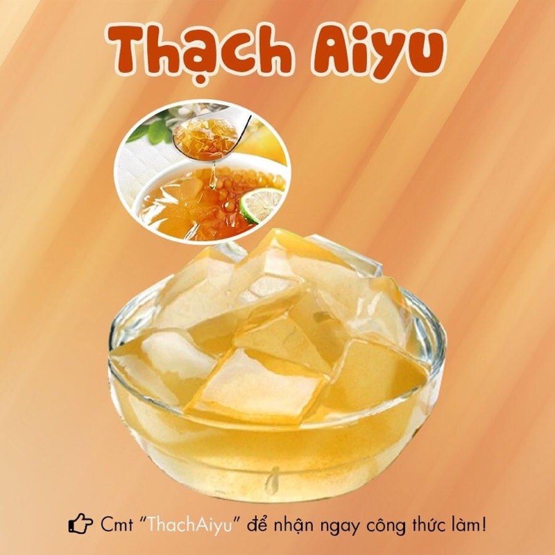 Bột làm thạch aiyu Túi 1kg Pha chế trà hoa quả trà chanh Làm thạch