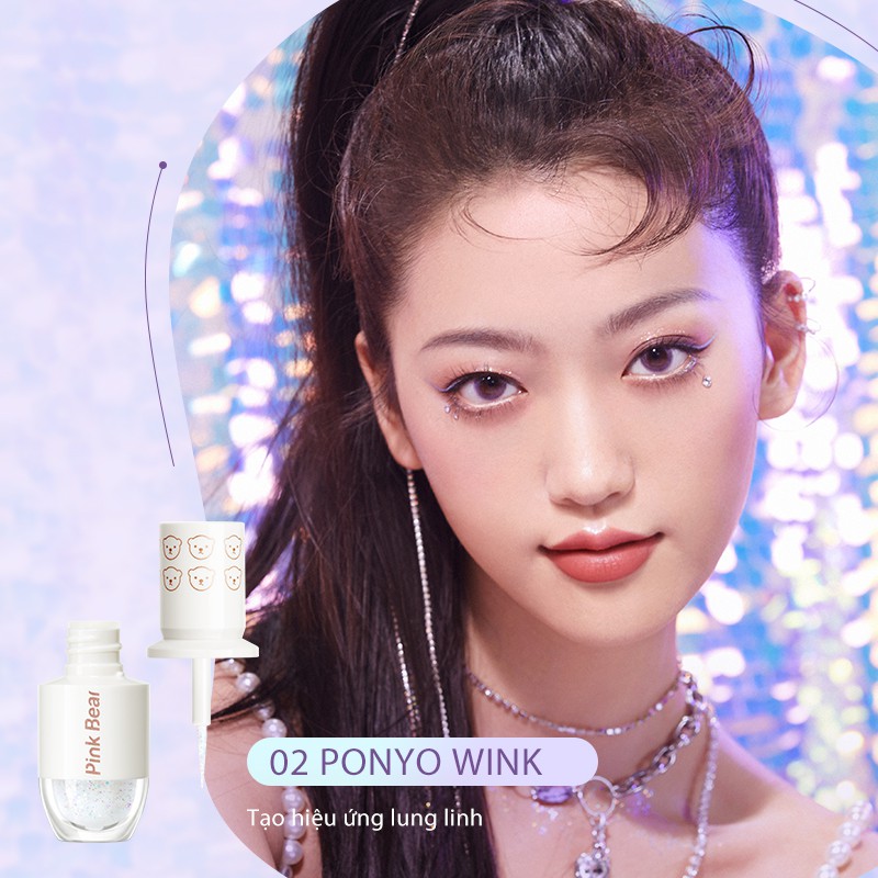 Phấn Mắt Pink Bear Dạng Lỏng Tạo Hiệu Ứng Sao Lấp Lánh 4 Màu Tuỳ Chọn 3g | BigBuy360 - bigbuy360.vn