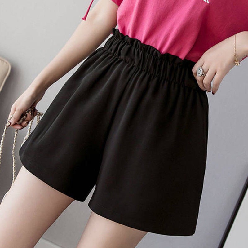 Quần Short Ống Rộng Lưng Cao Thời Trang Xuân Hè Cho Nữ Lên Đến 300kg 200kg | BigBuy360 - bigbuy360.vn