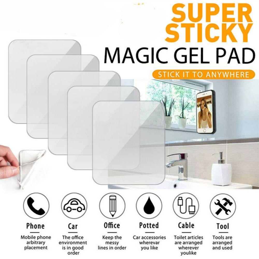 FAY Set 10 Miếng Dán Gel Hai Mặt Trong Suốt Không Đường May Có Thể Giặt Rửa Cho Xe Hơi