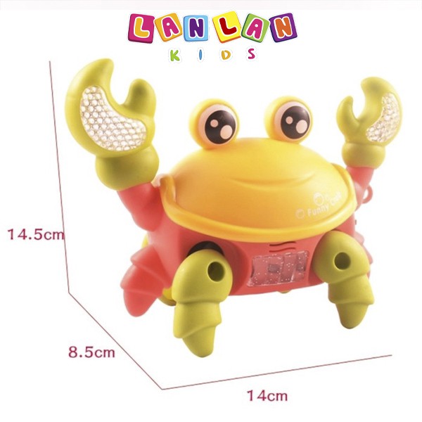 Con cua di chuyển phát nhạc LANLAN KIDS đồ chơi giải trí vui nhộn cho bé