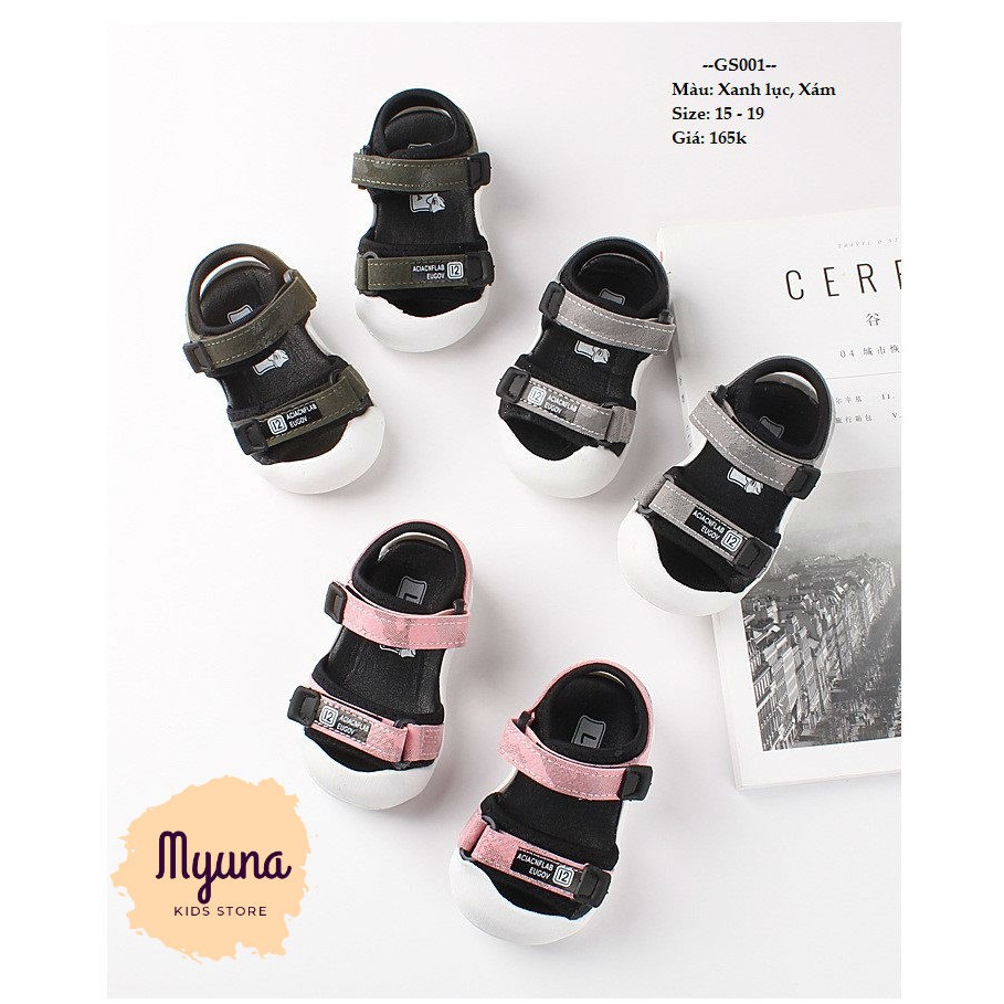 Sandal bé trai quai ngang 1 tuổi đến 3 tuổi, giày bé trai, sandan cho bé - Myuna Kids Store