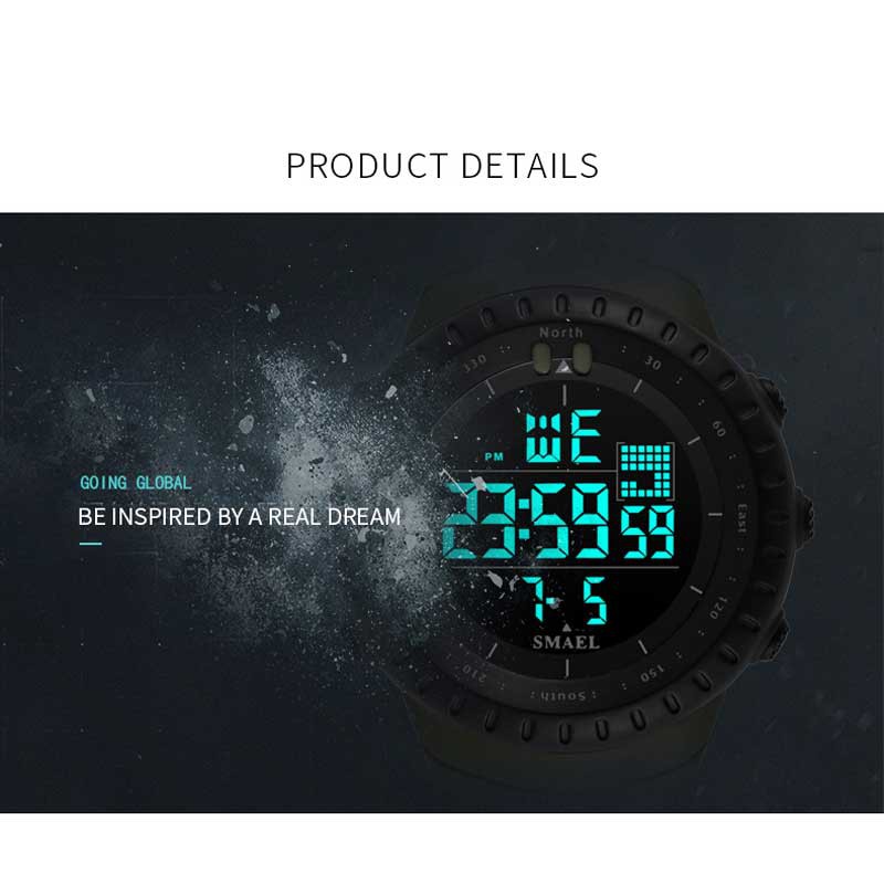 Đồng Hồ Điện Tử SMAEL 1237 Chống Thấm Nước 50m