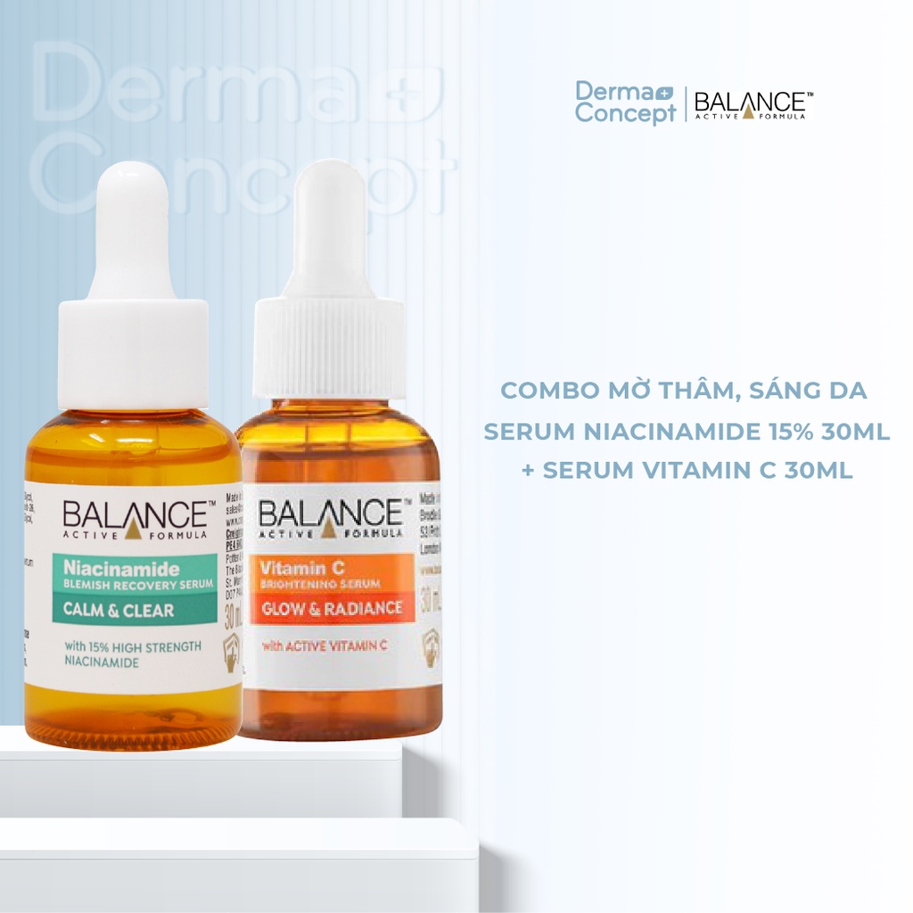 Serum ngừa mụn, mờ thâm Balance Niacinamide 15% Blemish Recovery 30ml