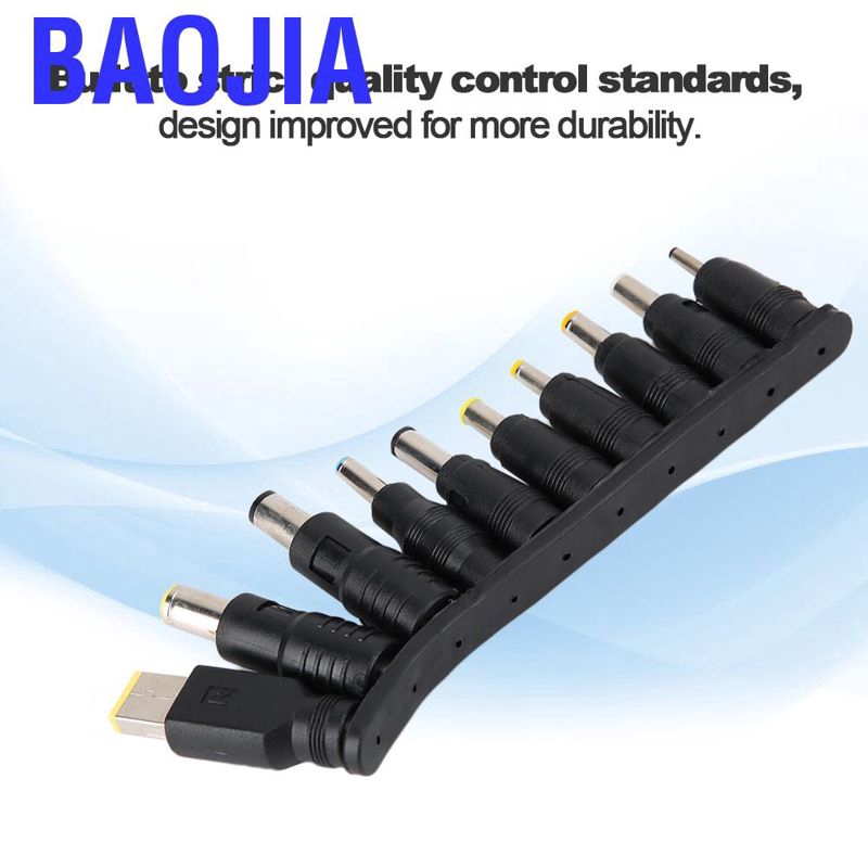 Bộ 10 Đầu Nối Nguồn Dc 5.5mm Đa Năng Cho Laptop Connec