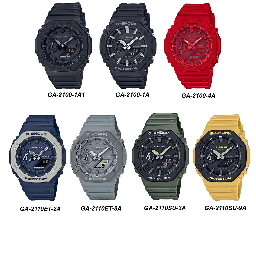 Đồng hồ nam dây nhựa G-SHOCK Casio Anh Khuê GA-2100 GA-2110