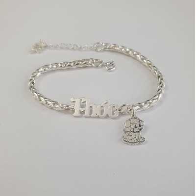 Lắc tay bạc TLEE theo tên cho bé TLEE JEWELRY LT0158