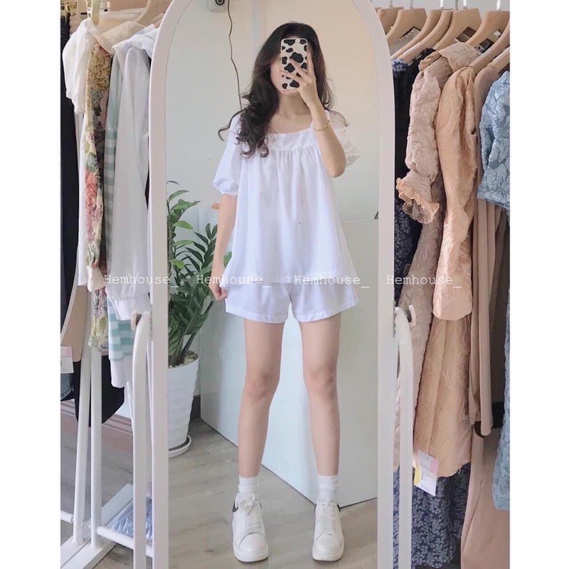 Set Đồ MARCH MALLOW SET thiết kế độc đáo tiểu thư style ullzang form babydoll