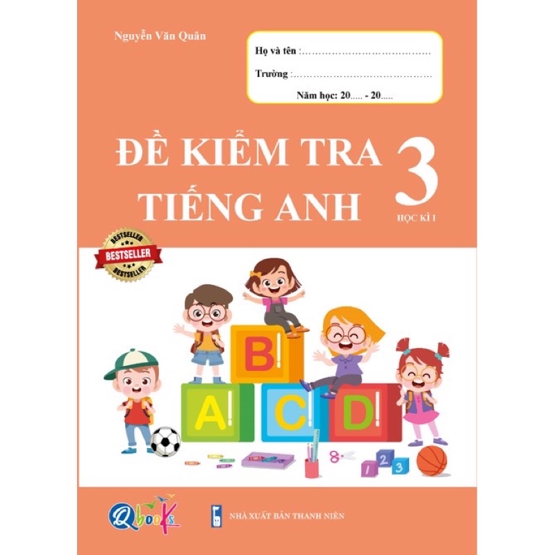 Sách - Combo Đề kiểm tra Toán, Tiếng Việt, Tiếng Anh - kì 1 (3 cuốn)