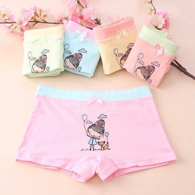 Quần chip đùi set 4 cái 4 màu