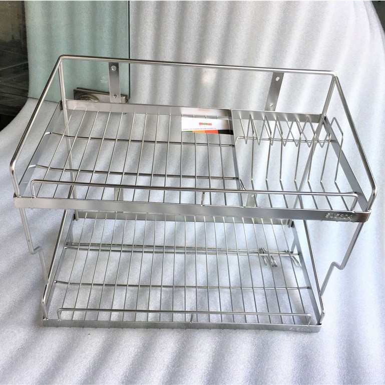 Kệ chén bát INOX 304, Rổ úp chén treo tường nhiều tầng