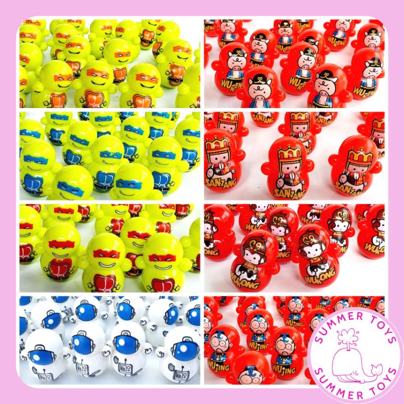 Lật đật mini squid game, doraemon cho bé