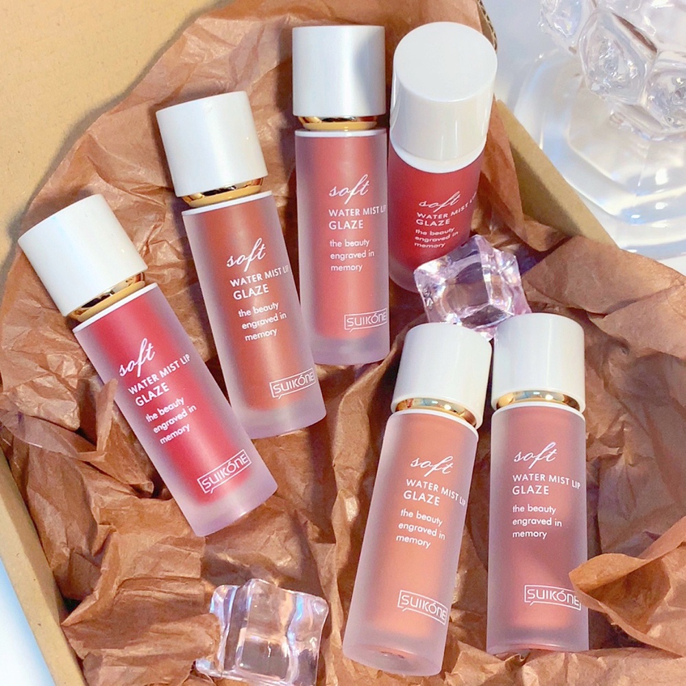 [Hàng mới về] Son bóng nhung lì dạng lỏng không gây khô môi màu sắc thời trang lâu trôi cho học sinh