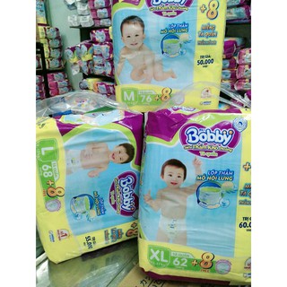 Bỉm Bobby M74/L68/XL62/XXL56 Tã Quần