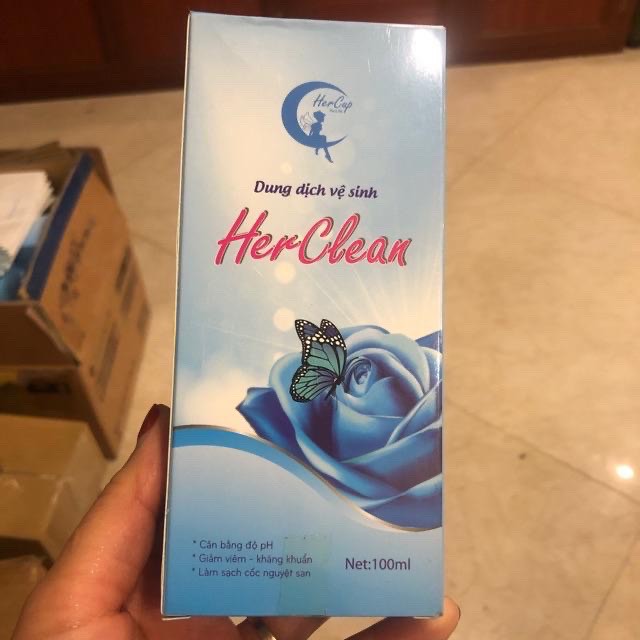 Dung dịch vệ sinh Her Clean (Chính hãng)- Dung dịch vệ sinh cốc nguyệt san và vệ sinh phụ nữ từ thiên nhiên