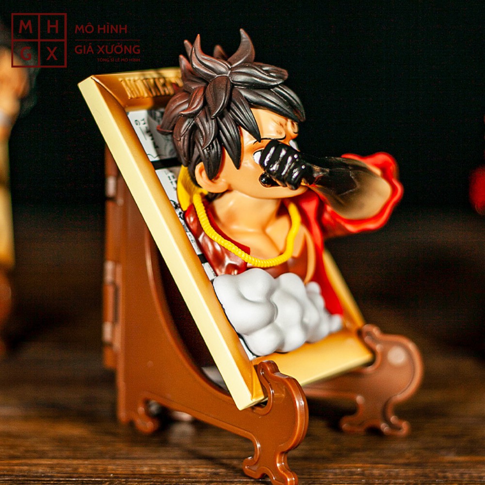 Mô hình One Piece Khung Ảnh 3D Luffy  siêu ngầu cao 12cm + đồ tặng kèm, figure mô hình one piece , mô hình giá xưởng