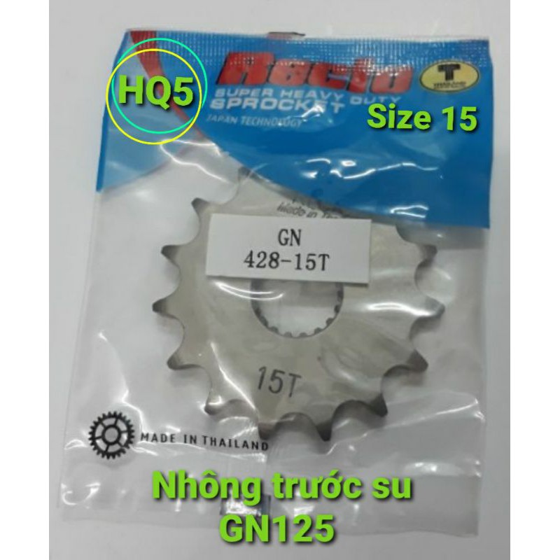 Nhông trước Su GN125 Recto, size 15, thái lan