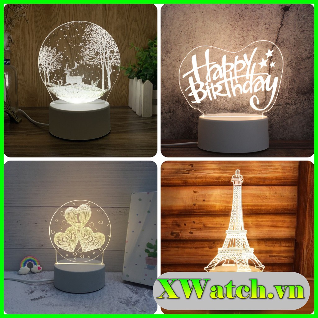 Đèn ngủ 3D HEO CON , đèn ngủ, quà tặng sinh nhật, quà tặng tình yêu, dễ thương