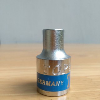 Đầu típ GERMANY 1/4" NGẮN LỤC GIÁC (Đầu khẩu lục giác- Dài 25mm)
