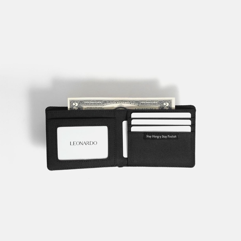 Ví Vải Gập Đôi Nam Nữ Nhiều Màu Leonardo - Bifold Mladen Wallet  - Vải Polyester 600D Kháng Nước