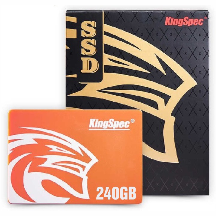 Ổ cứng SSD KingSpec 240GB – CHÍNH HÃNG – Bảo hành 3 năm – SSD 240GB – Tặng cáp dữ liệu Sata 3.0