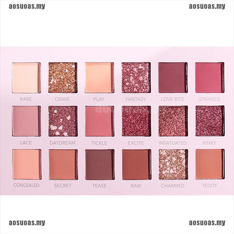 (hàng Mới Về) Bảng Phấn Mắt Beauty Creations Tease Me 18 Màu Sắc Hiệu Ứng Lì / Ánh Nhũ Kết Hợp