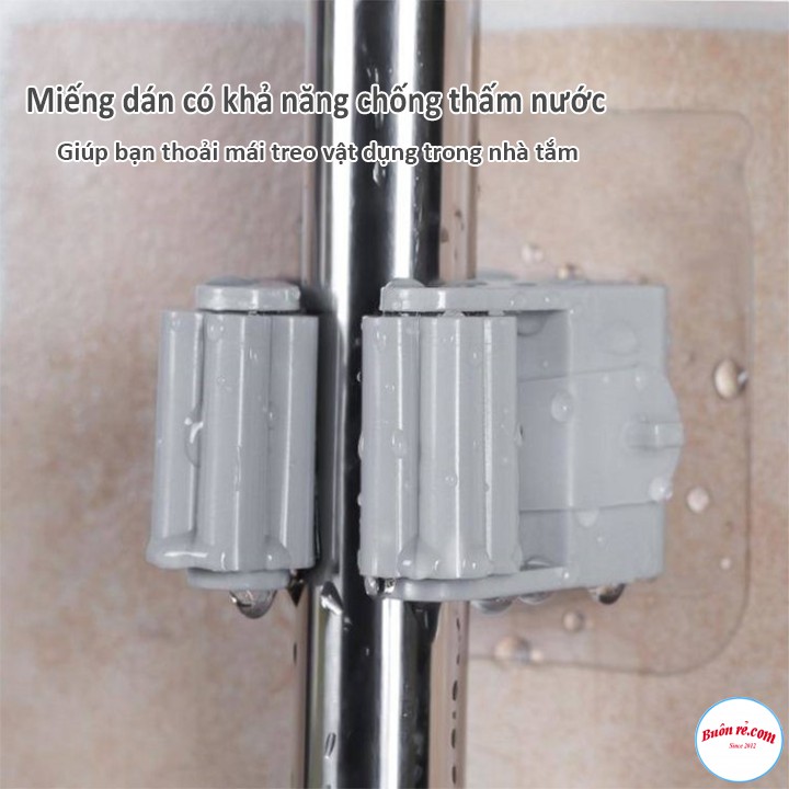 Móc Kẹp Chổi Dán Tường Siêu Dính Đa năng br00484