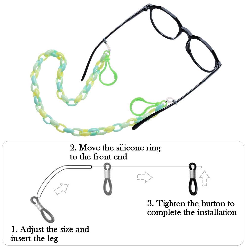 ESPO Dây Đeo Kính Bằng Acrylic Nhiều Màu Sắc