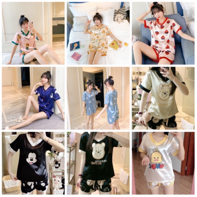 [ ẢNH THẬT ] BỘ NGỦ LỤA MẶC NHÀ