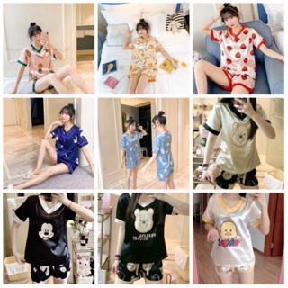 Bộ ngủ lụa mặc nhà