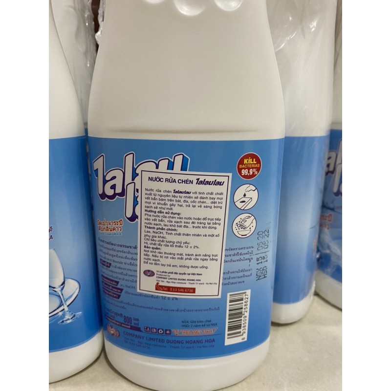 Nước Rửa Chén Không Mùi TaLauLau 800Ml Công Nghệ Thái Lan