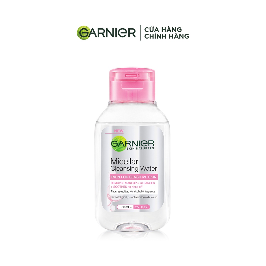 [HB Gift] Nước Tẩy Trang làm sạch sâu dịu nhẹ cho da nhạy cảm - Garnier Micellar Cleansing Water 50ml  | BigBuy360 - bigbuy360.vn