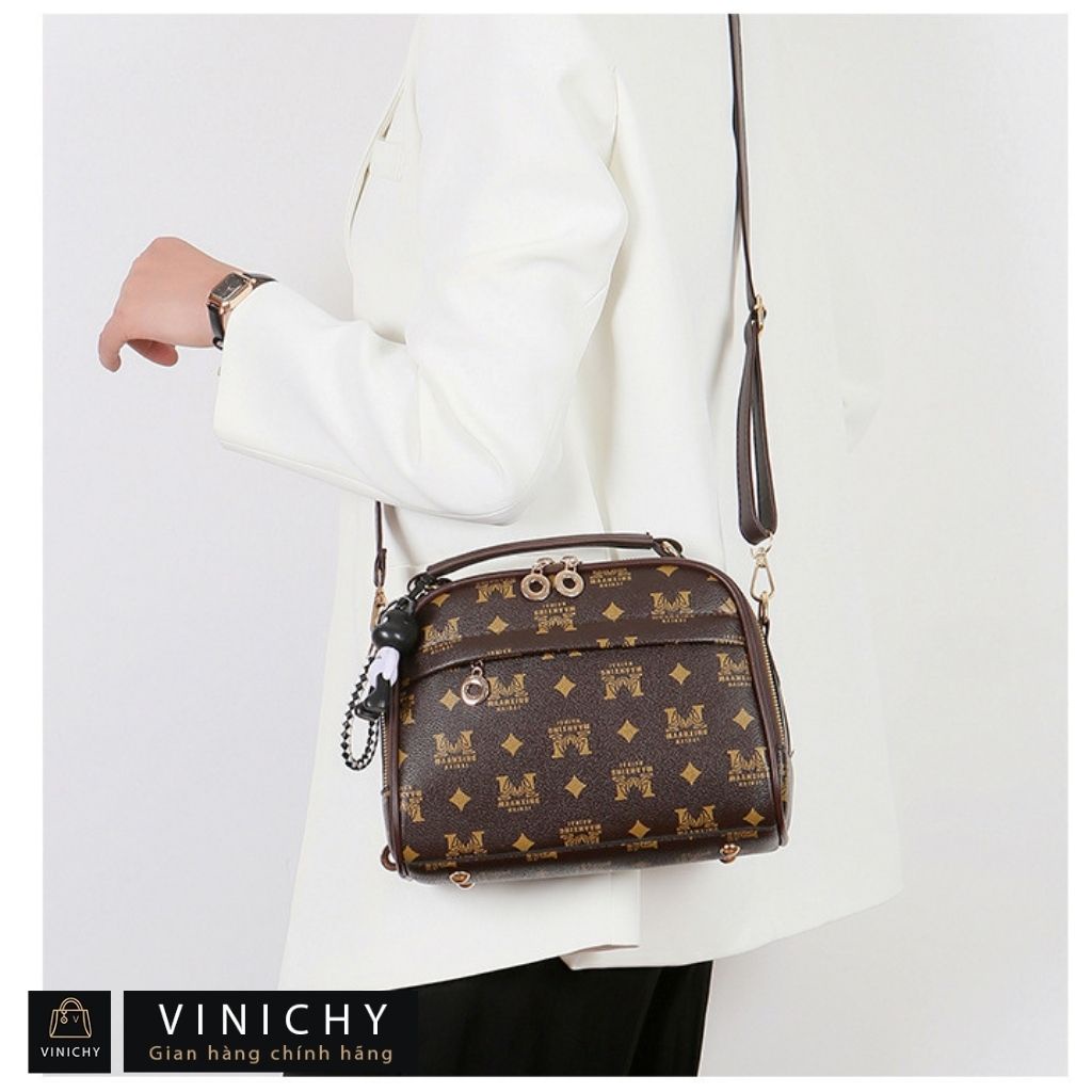 Túi xách nữ đeo chéo, đeo vai, túi đi chơi, đi học VINICHY, da đẹp, thời trang cao cấp size 20cm HA189