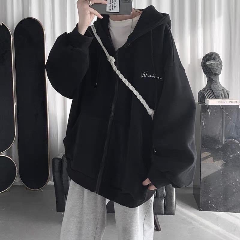 Áo Khoác Dây Kéo WASHION❤️/ Áo Hoodie Zip Unisex Nam/Nữ Form rộng (Chất nỉ lót bông mịn ấm cực đẹp)❤️[FREESHIP] | BigBuy360 - bigbuy360.vn