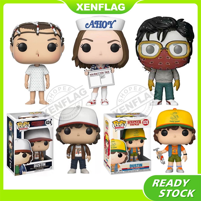 Funko Pop Nhân Vật Phim Stranger Things 922# Robin 642# Steve 828# Quà Tặng Đồ Chơi Sưu Tầm Dustin