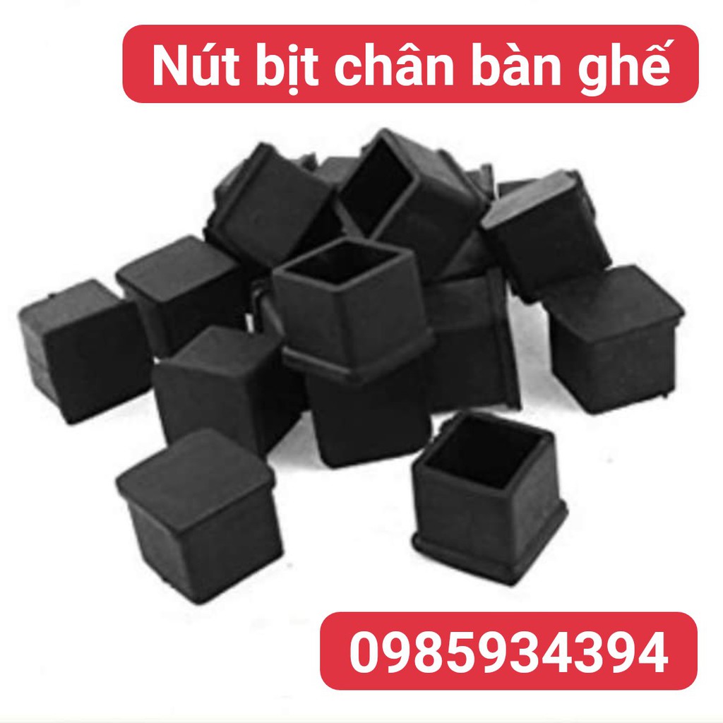 Bộ 10 chụp ngoài 30x30, chân đế cao su, nút bịt chân bàn, ghế