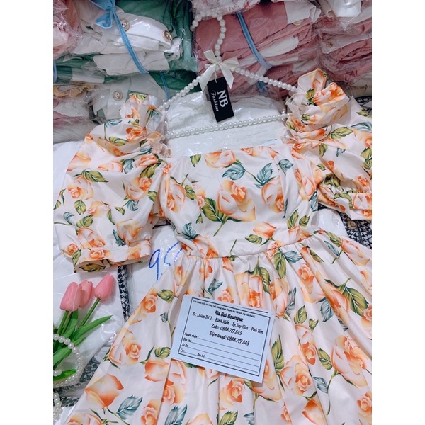 (Mẫu mới) đầm hoa xinh xoè 2 lớp, free size | BigBuy360 - bigbuy360.vn